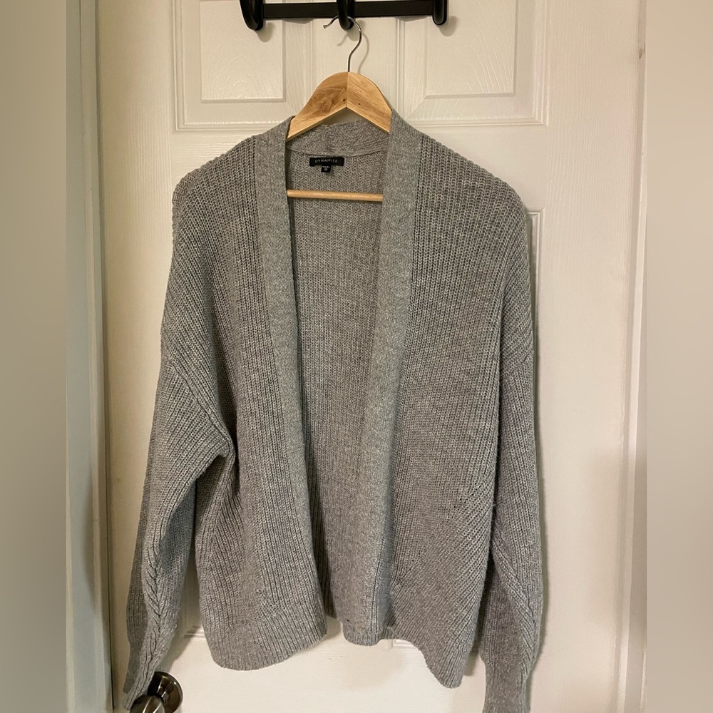 Dynamite Heather Gray Women's Knit Cardigan